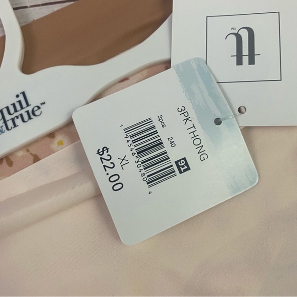 New TRANQUIL & TRUE Womans 3 Pack Thongs Size XL Matte Microfiber - Picture 2 of 6